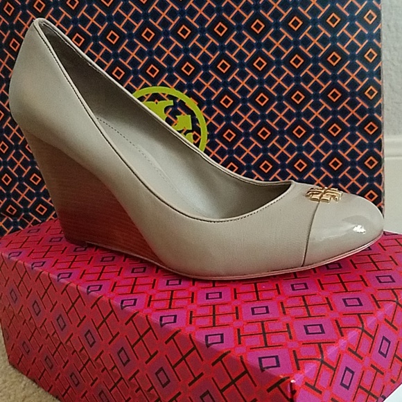 tory burch jolie peep toe wedge